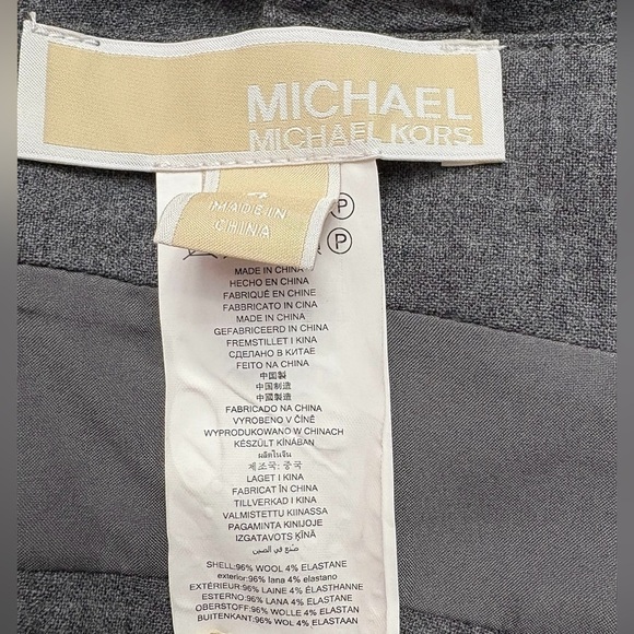 NEW, Michael Kors, Wool Flannel Crop Top, Size 4, Gray - Picture 4 of 8